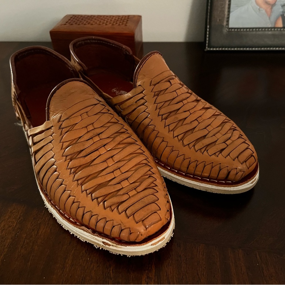Rampos MX Tan Leather Huaraches